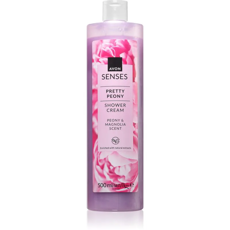 Avon Senses Pretty Peony & Magnolia απαλή κρέμα ντους 500 ml