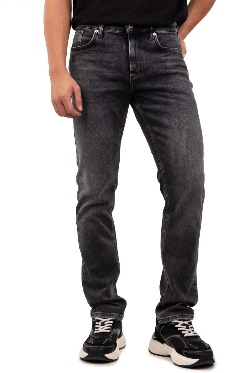 KARL LAGERFELD JEANS ΠΑΝΤΕΛΟΝΙ JEANS KLJ SLIM LOGO DENIM ΓΚΡΙ