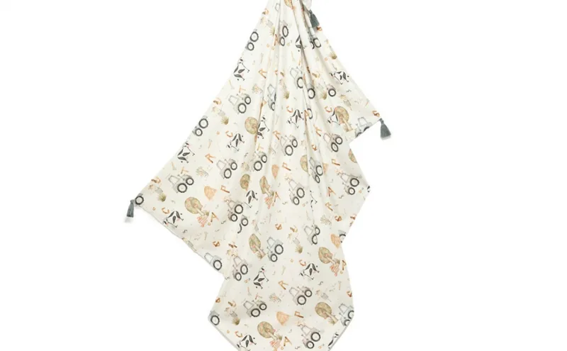 Bamboo Κουβέρτα Swaddle ABC Farm