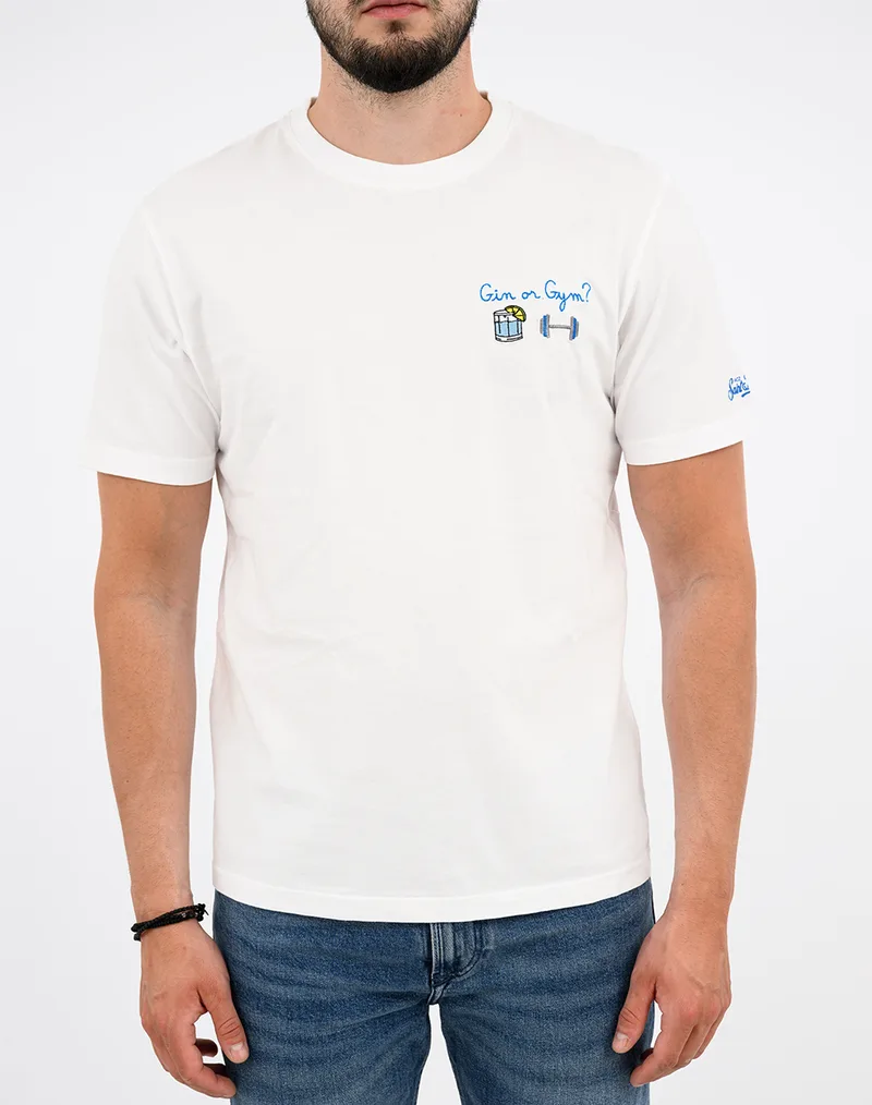 MC2 PORTOFINO-T-SHIRT-GIN GYM 01N EMB POT0001-04335L-04335L White