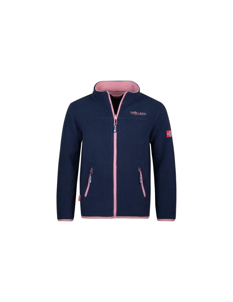 Trollkids Girls Oppdal Jacket XT fleece jacket for girls 415166