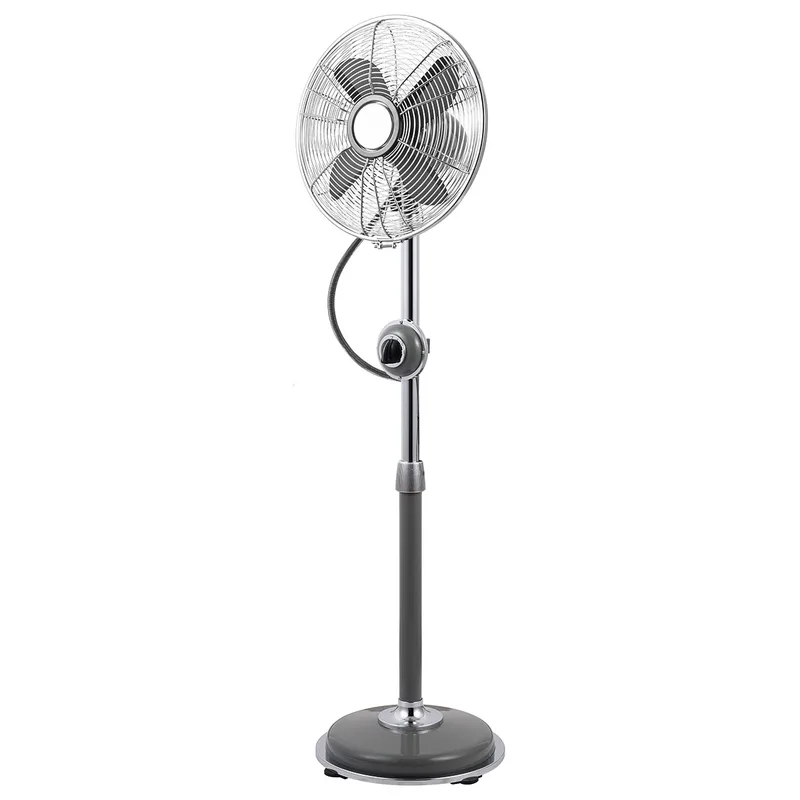 Ανεμιστήρας Δαπέδου Με Ορθοστάτη Vintage 35W Eurolamp 147-28251 Grey