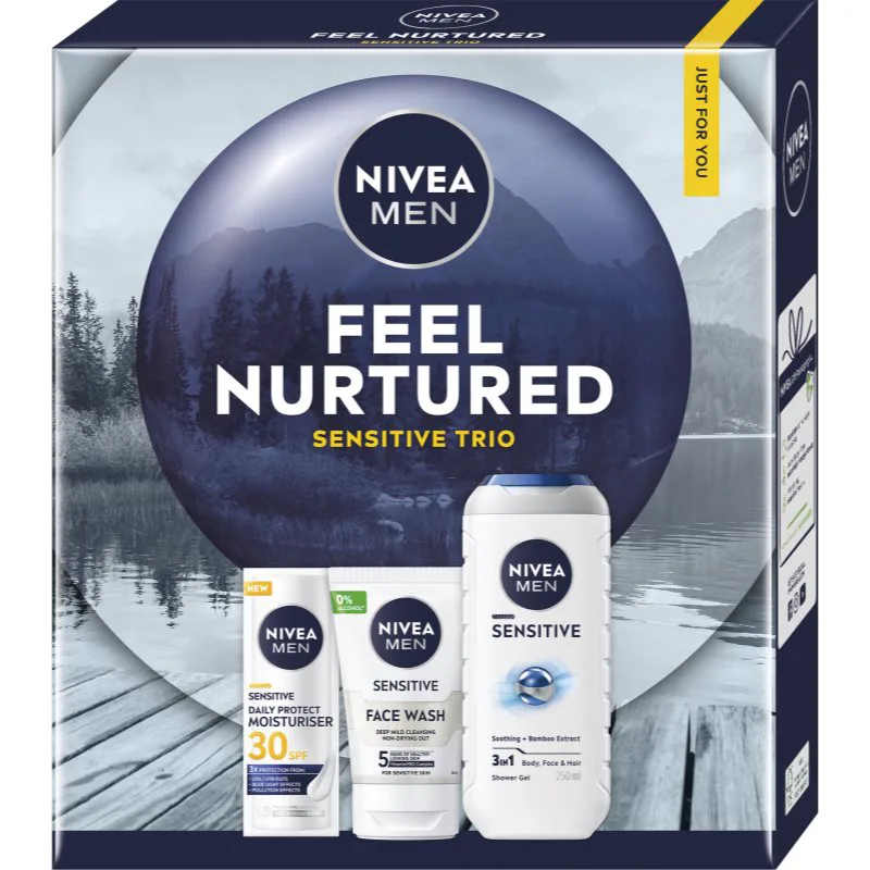 NIVEA MEN Feel Nurtured σετ δώρου για σώμα και πρόσωπο