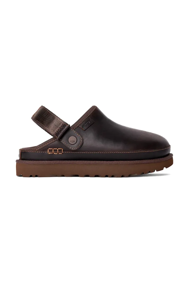 Δερμάτινες παντόφλες UGG Goldenstar Clog Lthr Regen