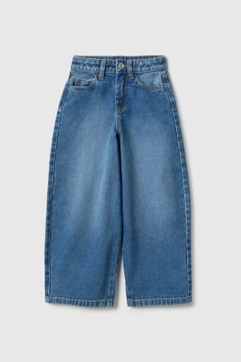 OVS παιδικό τζιν παντελόνι Barrel Fit - 002551570 Denim Blue Σκούρο