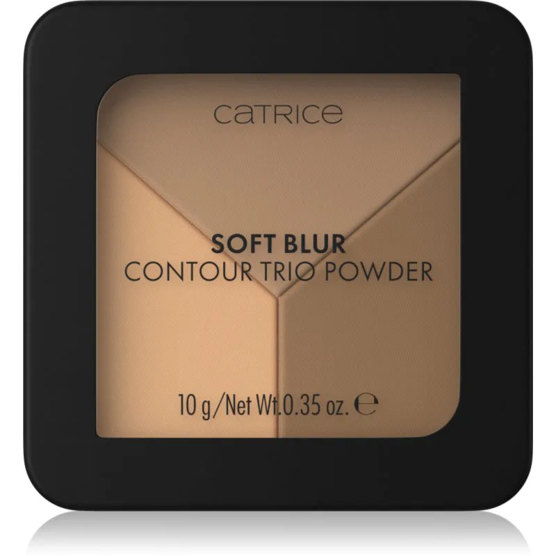 Catrice Soft Blur Contour Trio Powder μικρή παλέτα περιγράμματος με ματ αποτελέσματα απόχρωση C020 Neutral Harmony 10 γρ