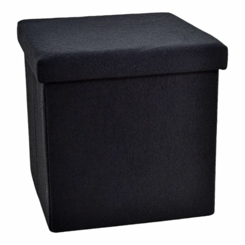 Σκαμπο Αναδιπλουμένο Μαύρο Ύφασμα 40x40x38cm ANKOR