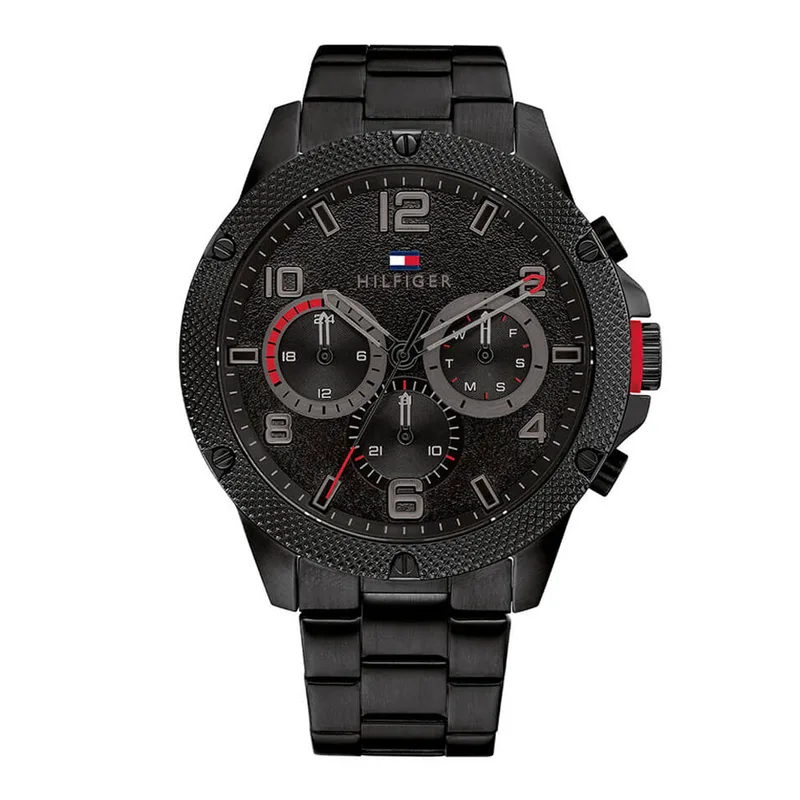 TOMMY HILFIGER Blaze Multifunction Black Stainless Steel Bracelet 1792030