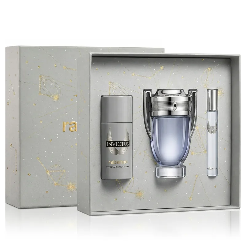 Rabanne Invictus EDT 100 ml + EDT MINI 10 ml + DEO VAPO 150 ml (man) 1 pcs