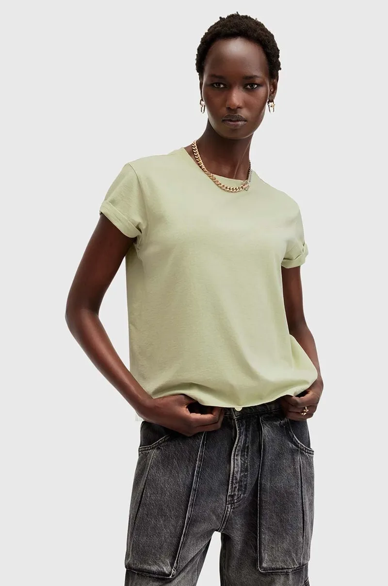 Βαμβακερό μπλουζάκι AllSaints ANNA