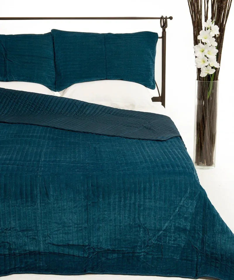 Σετ Κουβερλί Υπέρδιπλο Silk Fashion Velvet Ράφ 220x240