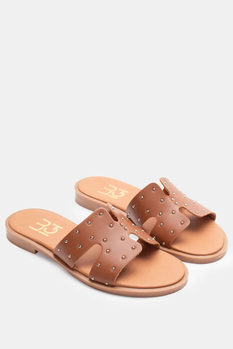 LUIGI DESIGN - Flat Σανδάλια με Τρουκς - ΤΑΜΠΑ