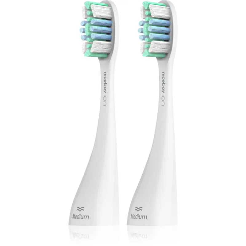 Niceboy ION Sonic PRO UV toothbrush ανταλλακτική κεφαλή μέτριο White 2 τμχ