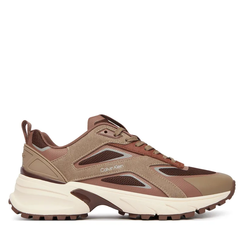 Αθλητικά Calvin Klein Hike Runner Ck Stripe Refl Su HW0HW03107 Καφέ
