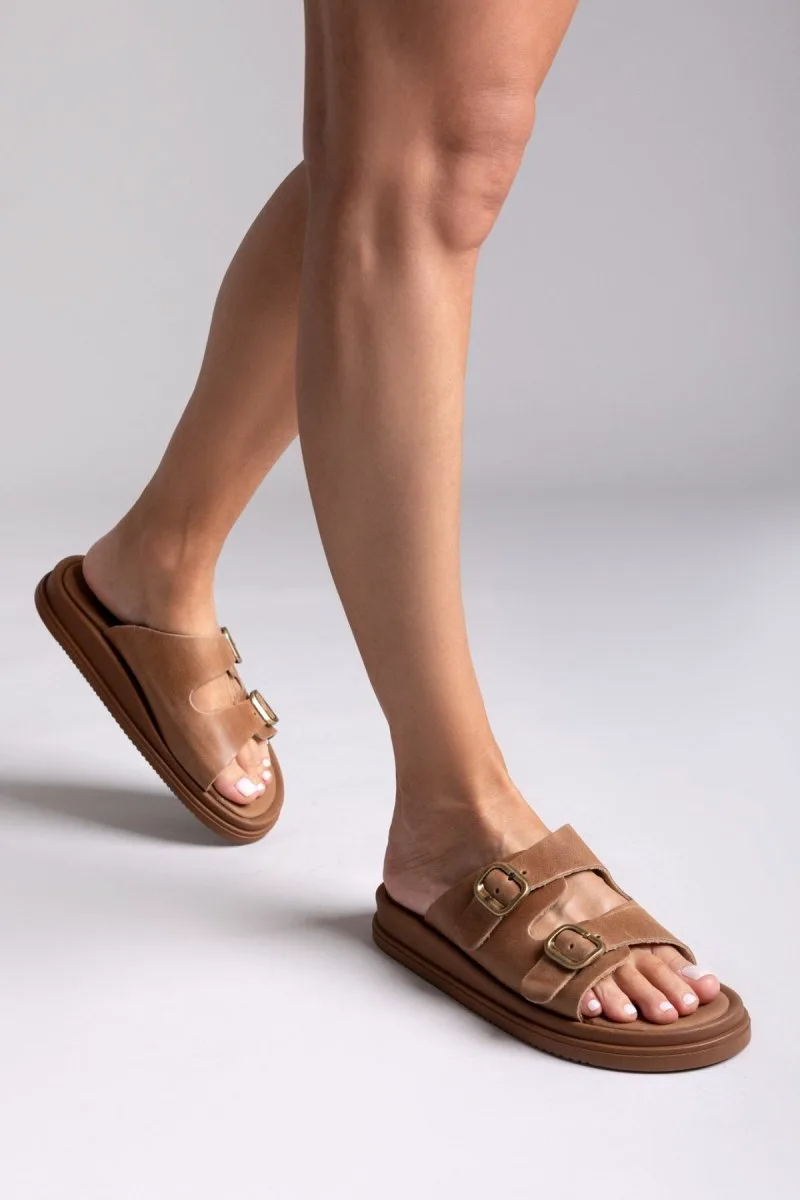 Estil Buckle Sandals - Φ-78 - Taupe