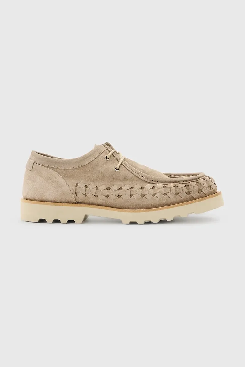 Σουέτ κλειστά παπούτσια AllSaints Skiff Woven Shoe