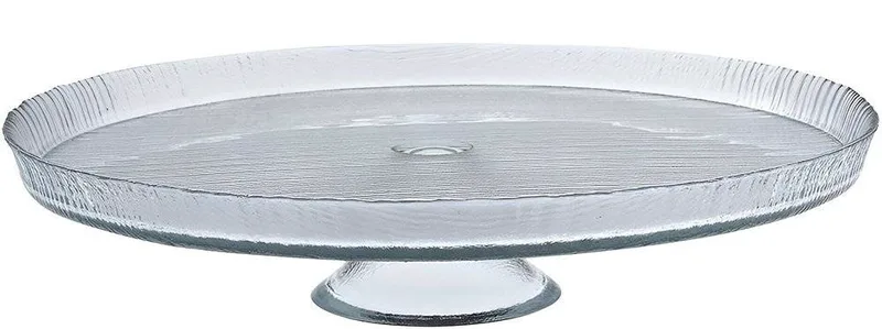 ΠΙΑΤΕΛΑ ESPIEL LUTRA ΓΥΑΛΙΝΗ ΔΙΑΦΑΝΗ ME ΠΟΔΙ (33CM)