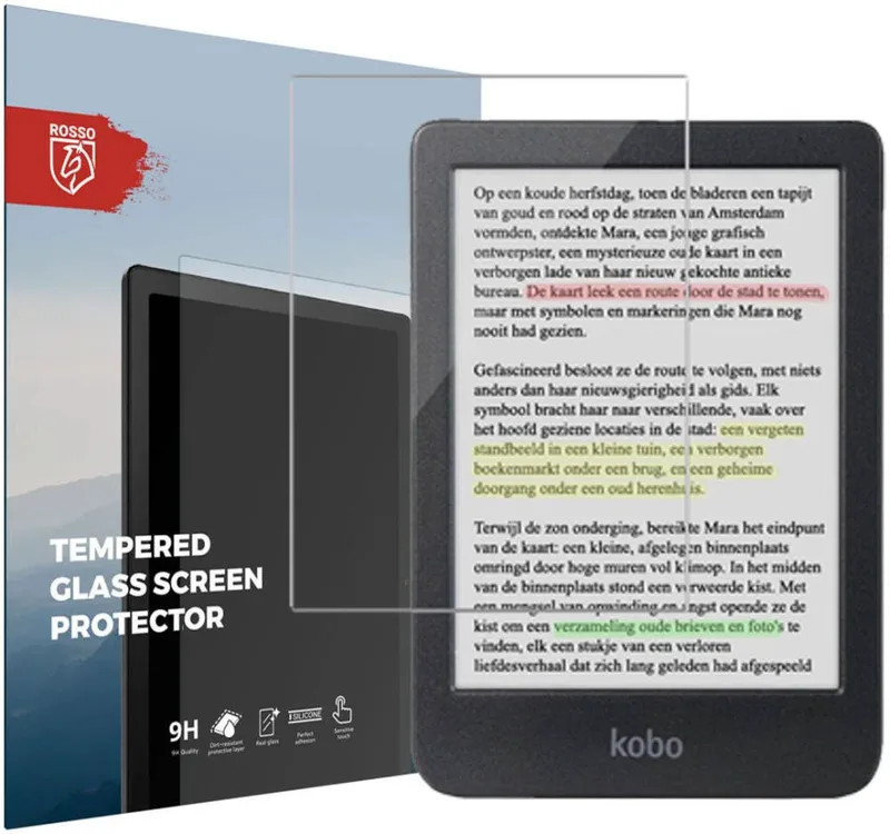 Tempered Glass Kobo Clara Colour Κόκκινο Αντιχαρακτικό Γυαλί Προστασίας Οθόνης - Clear (8719246459436)