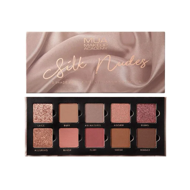 MUA Silk Nudes 10 Shade Eyeshadow Palette