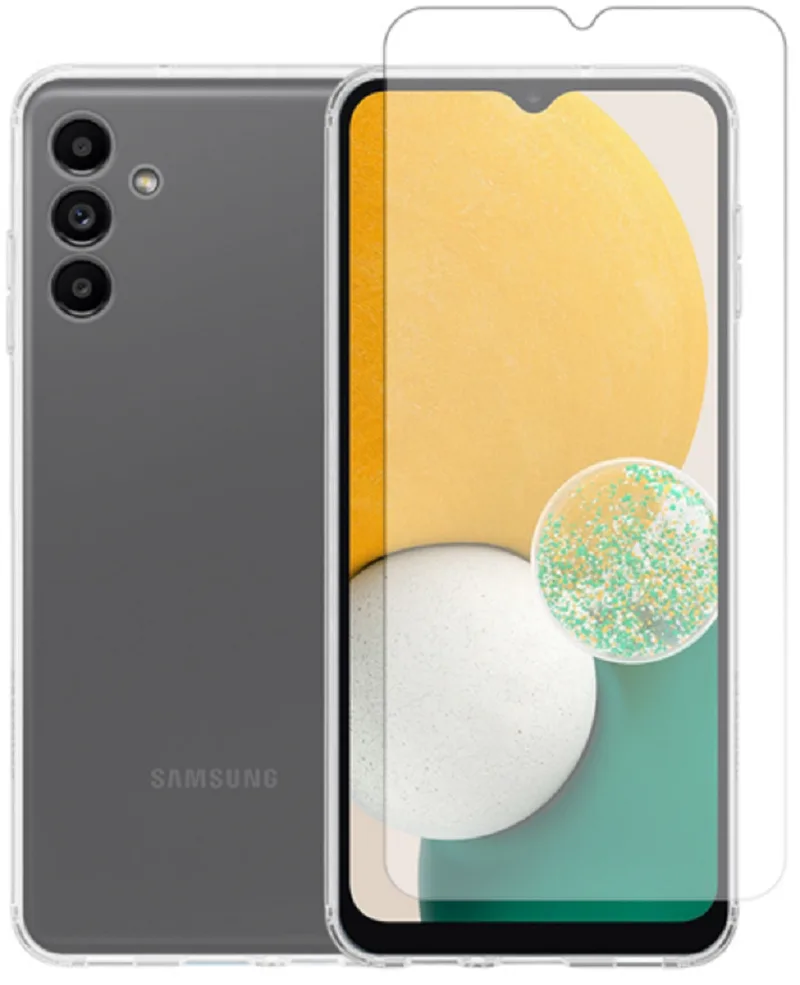 Vivid Σετ Διάφανη Θήκη Σιλικόνης & Tempered Glass - Samsung Galaxy A13 5G - Transparent (VIGELLY256GLASSTN)