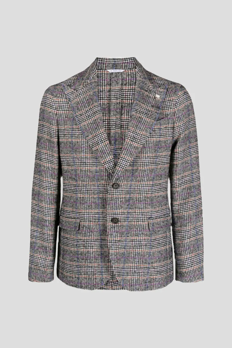 MANUEL RITZ Ανδρικό Γκρι Wool Blend Blazer