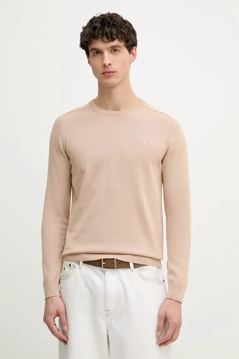 Trussardi πουλόβερ ανδρικό με βαμβάκι