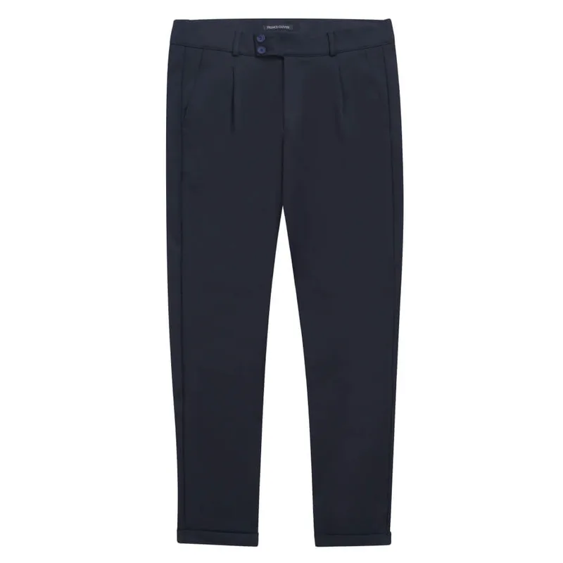 Υφασμάτινο Trendy Παντελόνι Καρό Μπλε (Comfort Fit)