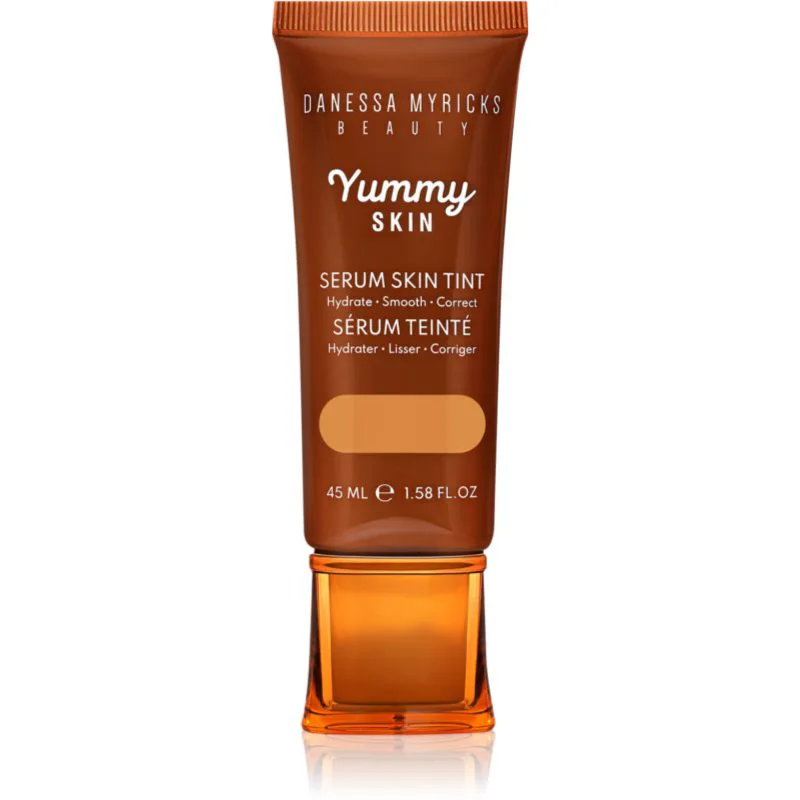 Danessa Myricks Beauty Yummy Skin Serum Skin Tint ενυδατικό μεικ απ με λειαντική επίδραση απόχρωση 7 - Medium Skin with Golden Undertones 45 ml