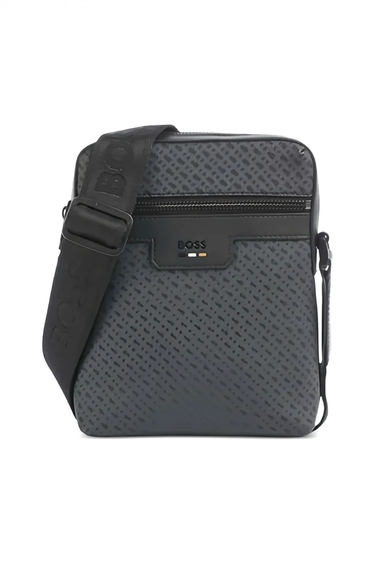 BOSS ΤΣΑΝΤΑΚΙ CROSSBODY Ray_NM_NS Zip ΜΑΥΡΟ