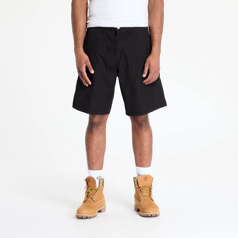 Σορτς Carhartt WIP Double Knee Short Black Rinsed 28