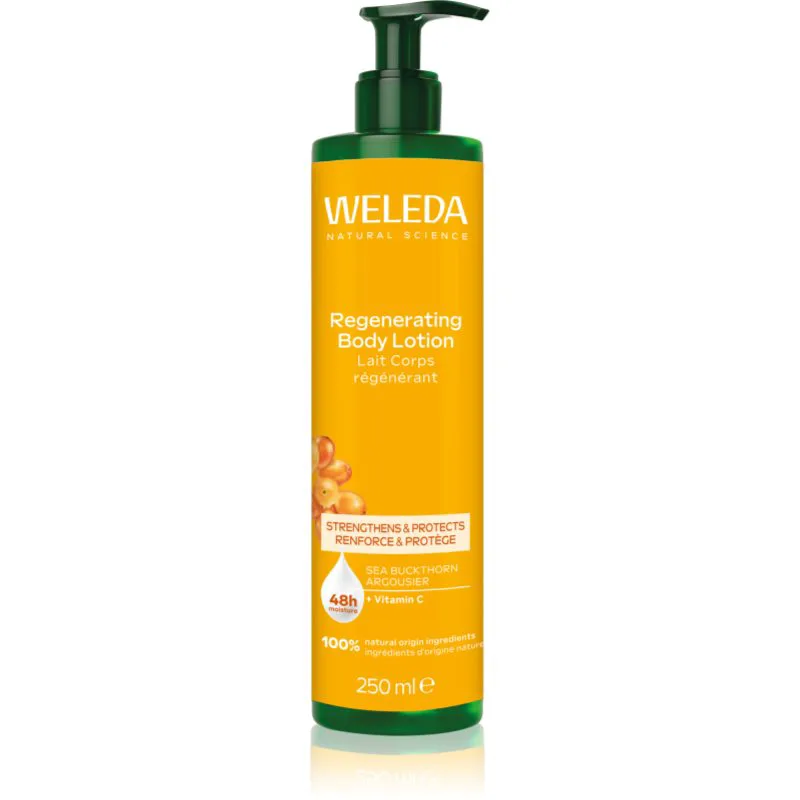 Weleda Regenerating αναγεννητικό γάλα για το σώμα με ιπποφαές 250 ml