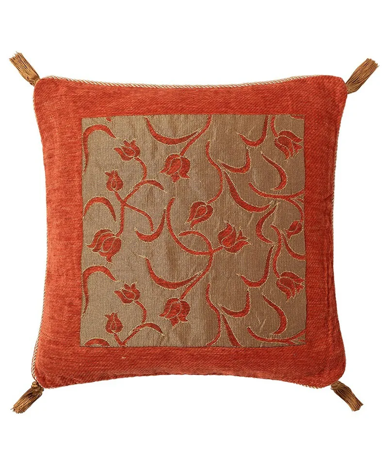 Μαξιλαροθήκη Διακόσμησης Silk Fashion 5178 Πορτοκαλί 45x45