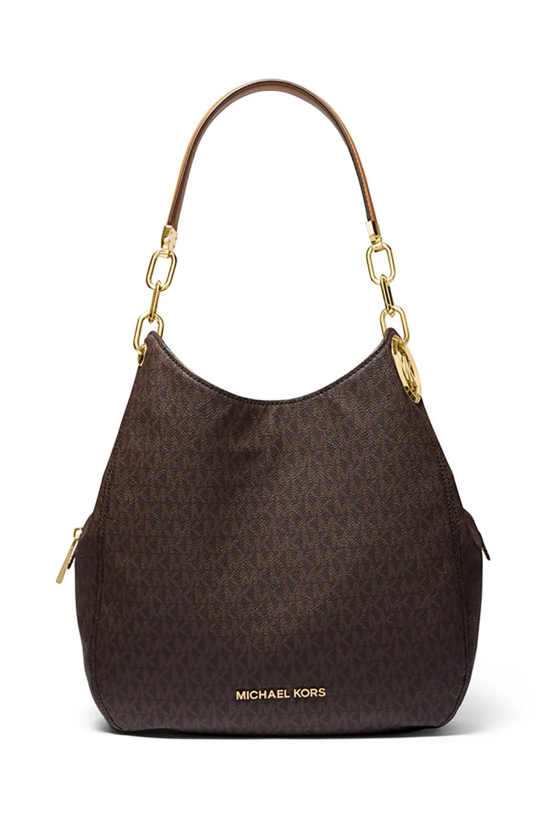 Μichael Kors γυναικεία τσάντα ώμου "Lillie Large Logo" - 30T9G0LE3B Καφέ