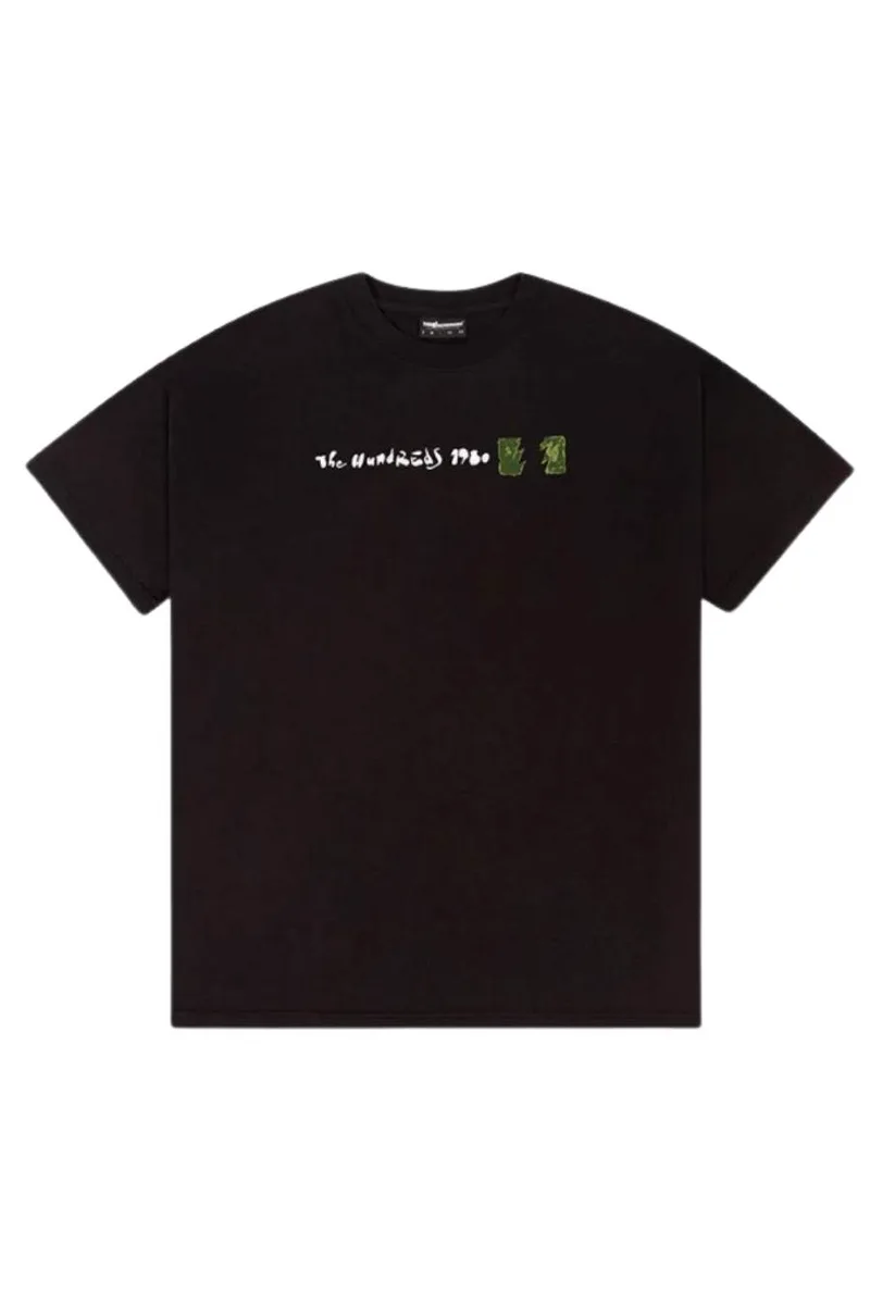 THE HUNDREDS T-Shirts ΑΝΔΡΙΚΟ Camo Wildfire T-Shirt - ΜΑΥΡΟ-T24F101020-BLACK