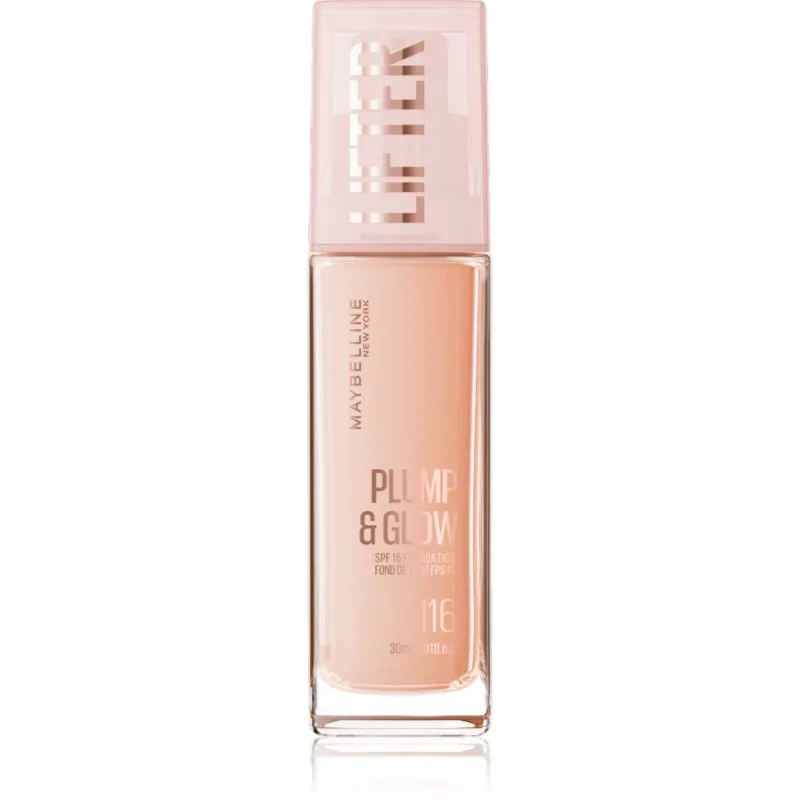 MAYBELLINE NEW YORK Lifter Plump & Glow λαμπρυντικό μεικ απ για φυσική εμφάνιση απόχρωση 116 30 ml