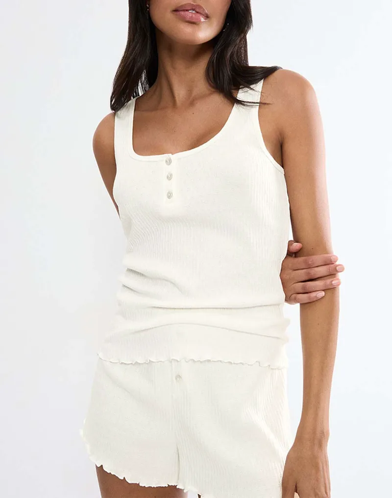 TRIUMPH Mix & Match Top NSL Pointelle 10227215-00GZ OffWhite