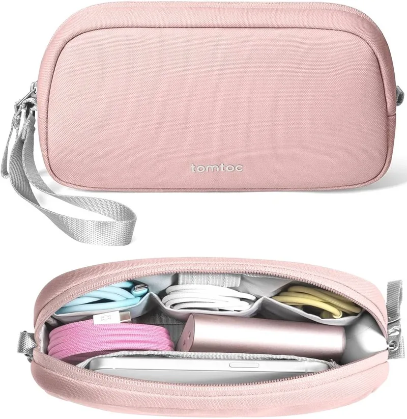 Θήκη Universal Tomtoc Light-T12 Accessory Pouch για Αξεσουάρ / PowerBank / Smartphone 1L Small - Ροζ (T12S1P1)