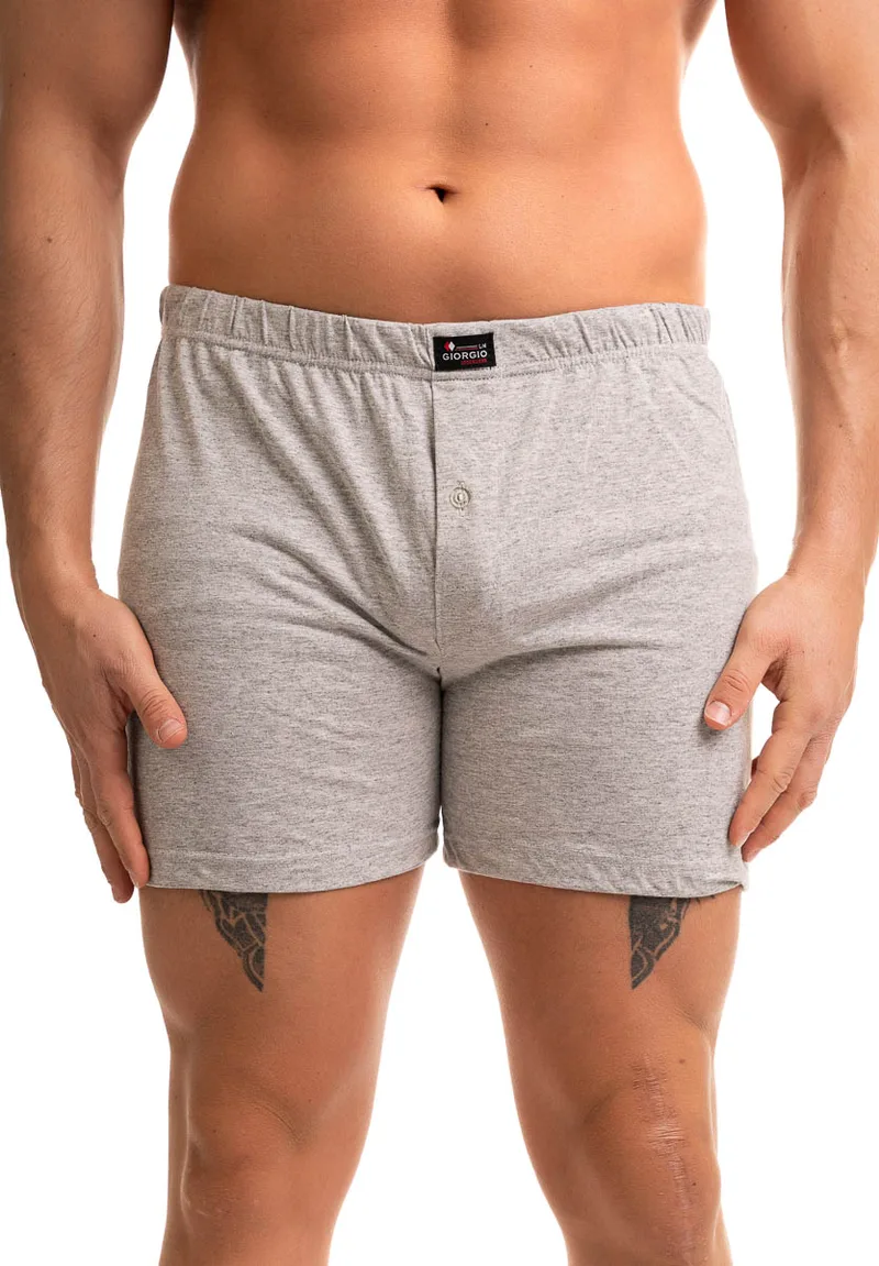 Boxer με εσωτερικό λάστιχο και κουμπί Giorgio 1003GRG-Γκρι