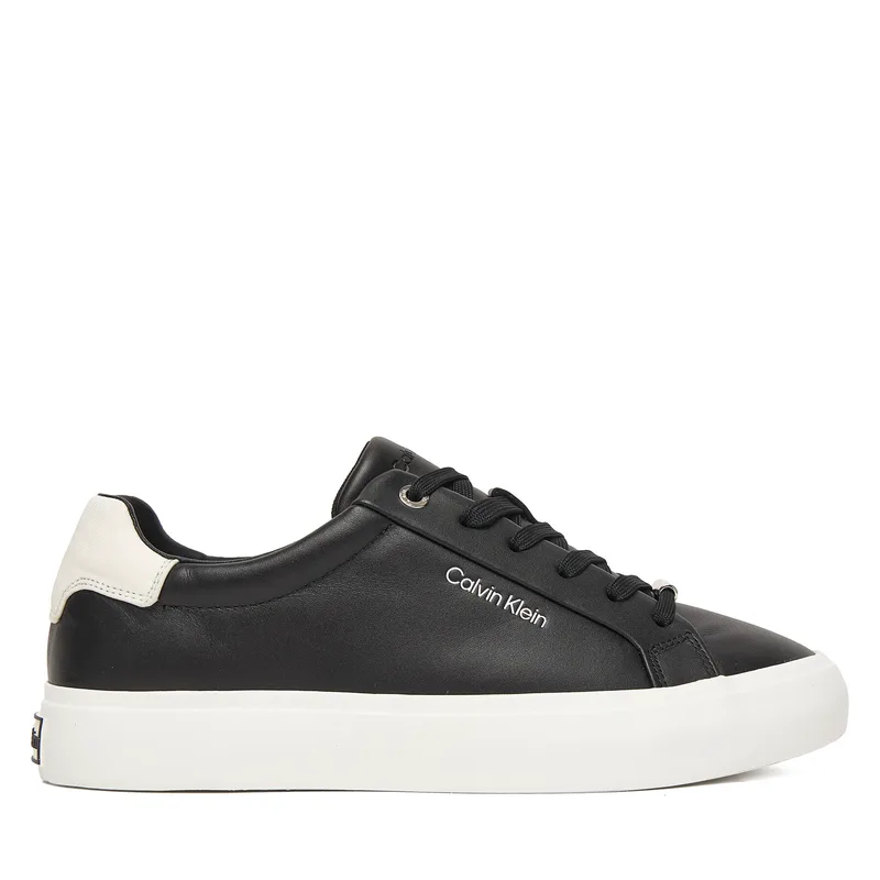 Αθλητικά Calvin Klein Vulc Lace Up Lth/Moire Bt HW0HW02747 Μαύρο
