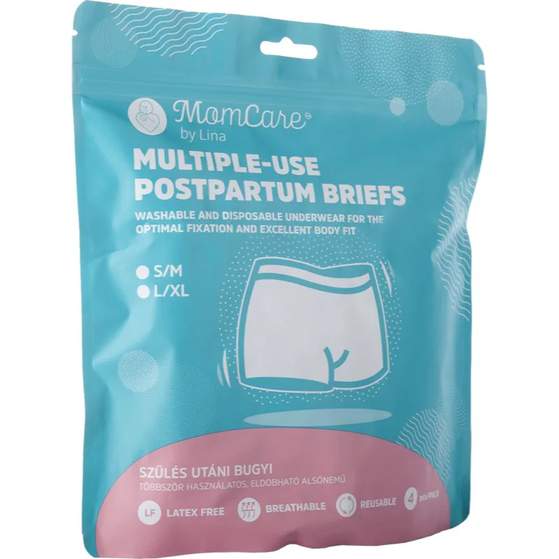 MomCare by Lina Postpartum Briefs εσώρουχα λοχείας L-XL 4 τμχ