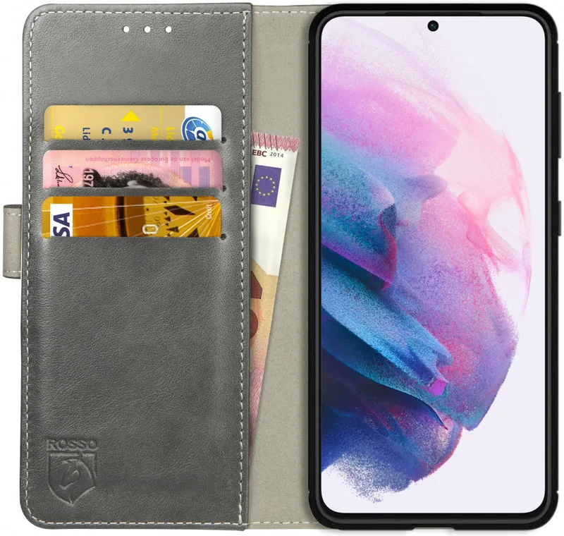 Κόκκινο Element PU Θήκη Πορτοφόλι Samsung Galaxy S21 Plus 5G - Grey (8719246286117)