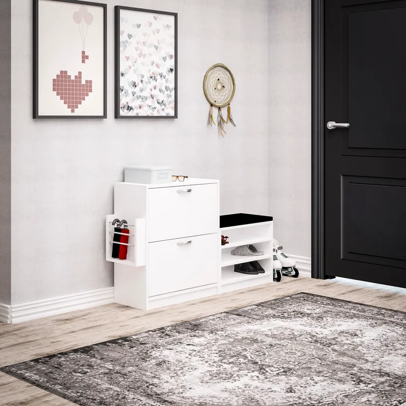 Παπουτσοθήκη Trend - White 746Jug3986 (130x80x31)
