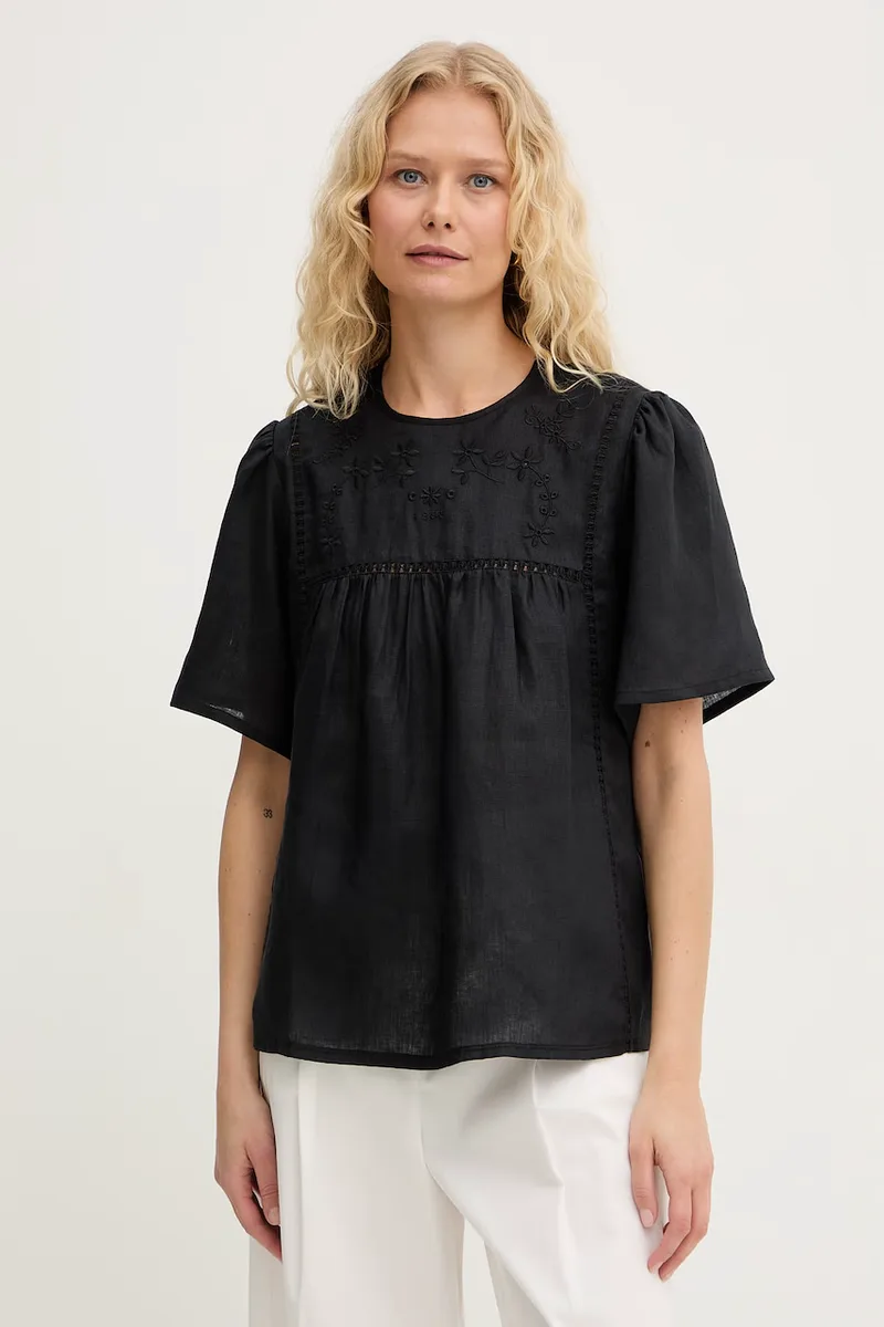 Weekend Max Mara μπλούζα γυναικεία λινή BACINO