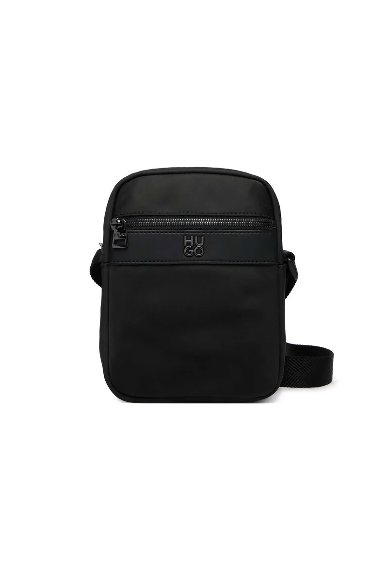 Hugo Boss ανδρικό τσαντάκι crossbody με λογότυπο "Quantic" - 50558388 Μαύρο