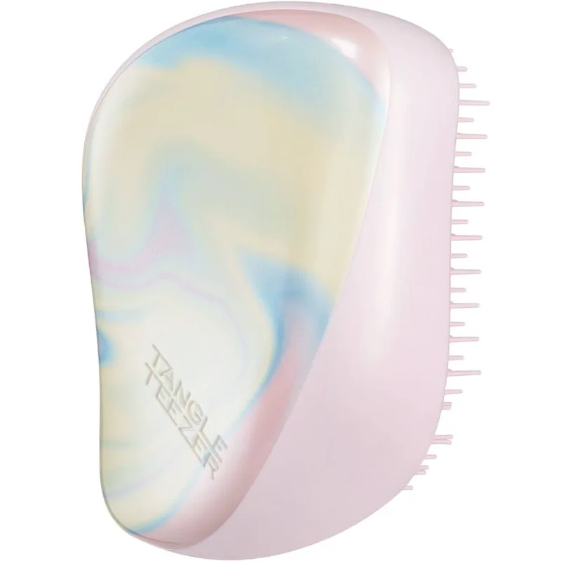 Tangle Teezer Compact Styler Hairbrush for Straight & Curly Hair Βούρτσα Μικρού Μεγέθους για το Ξεμπέρδεμα των Μαλλιών & την Απομάκρυνση των Κόμπων 1 Τεμάχιο - Ice Cream Swirl