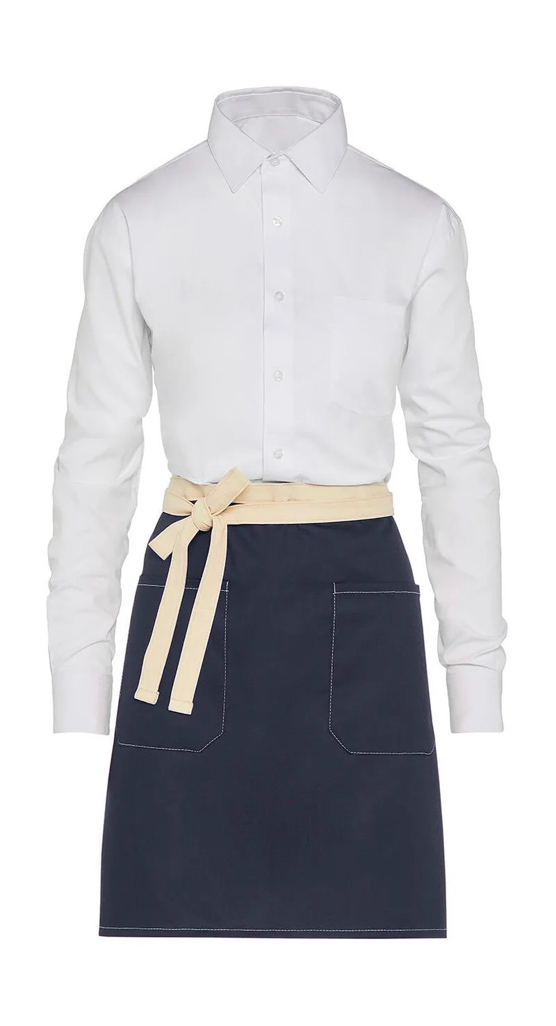 Ποδιά Μέσης Bistro Santorini Δίχρωμη με Τσέπη SG Accessories - BISTRO JG17P-Bistro Navy