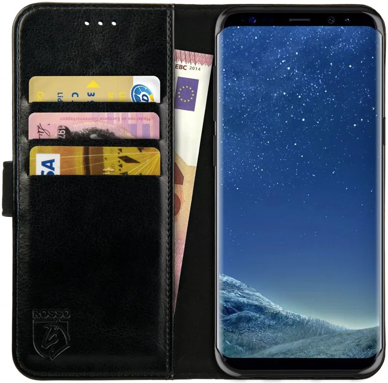 Κόκκινο Element PU Θήκη Πορτοφόλι Samsung Galaxy S8 - Black (8719246116162)