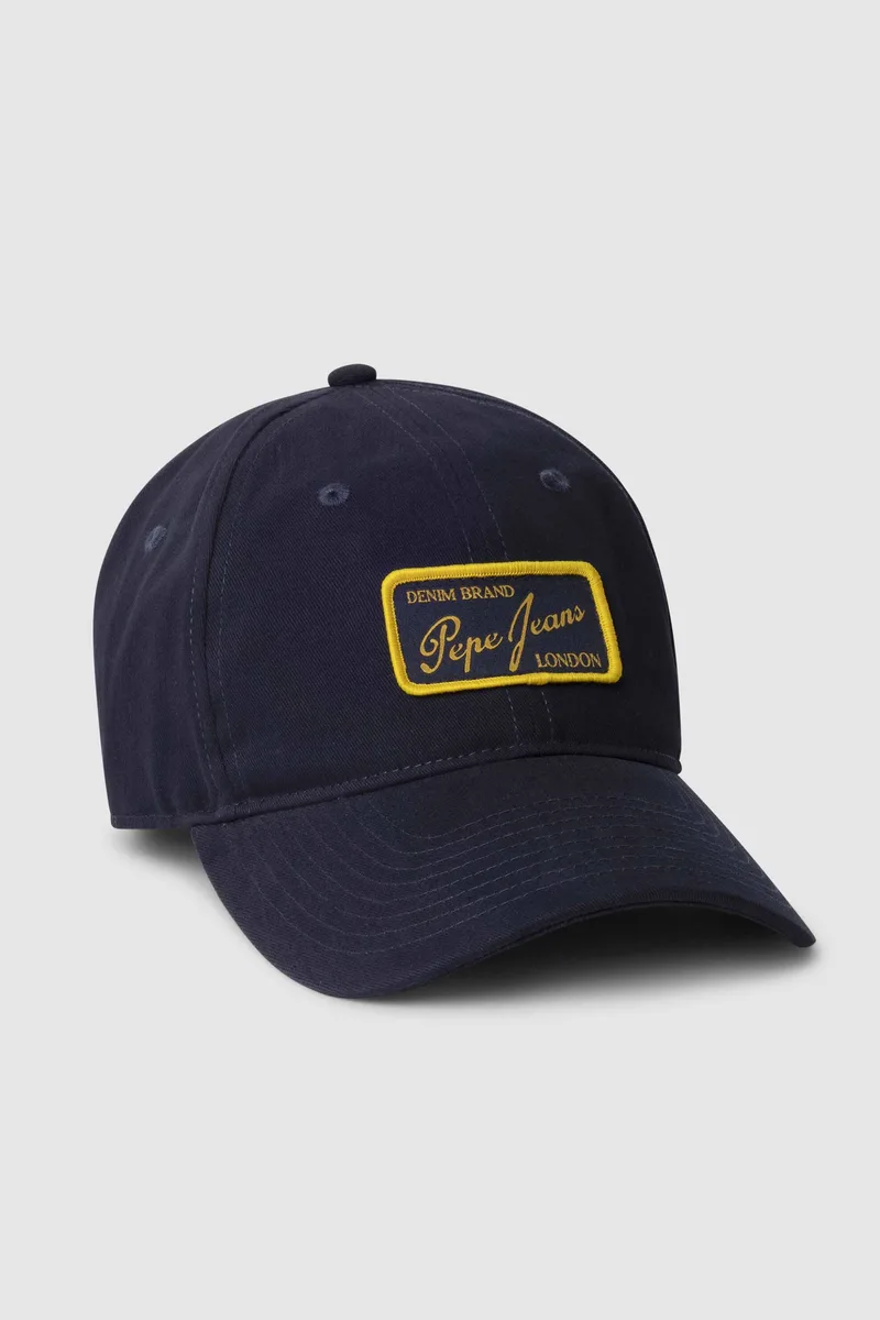 Pepe Jeans ανδρικό καπέλο με logo print "Emerson" - PM0400013 Μπλε Σκούρο