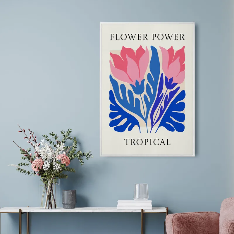 Πόστερ MATISSE STYLE TROPICAL FLOWER POWER