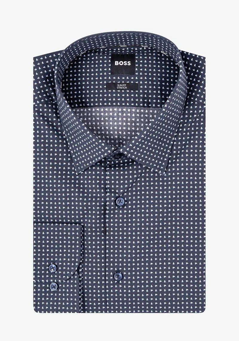 BOSS Πουκάμισο της σειράς H Hank - 50545099 404 Dark Blue
